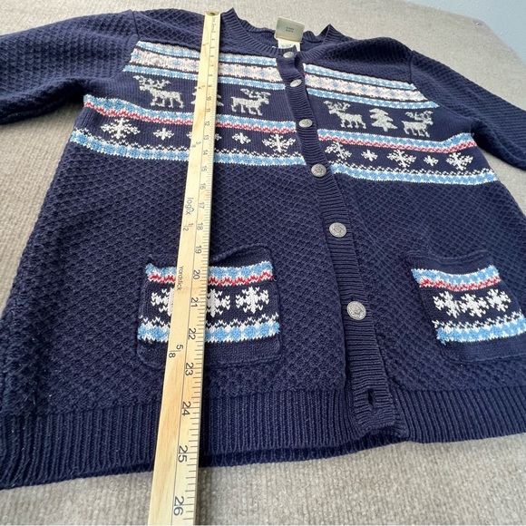 Northern Reflections Vintage Embroidered Ramie Cotton Blend Christmas Sweater L - Picture 7 of 12